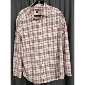 Patagonia Mens 2XL Plaid Button Up Shirt Organic Cotton Hiking Outdoor LS Multi